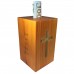 FixtureDisplays® Box, Wood Collection Donation Church Offering Coin Collection Fundraising w/ verse 10887